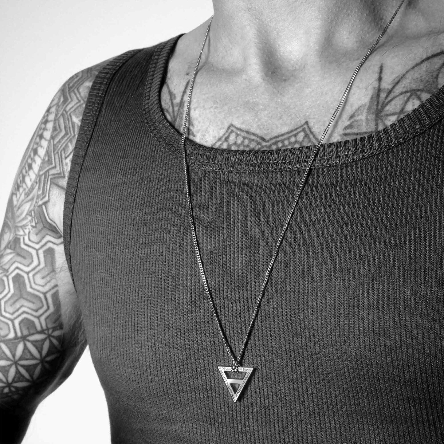 EARTH ALCHEMIST NECKLACE WITH CHAIN - SILVER