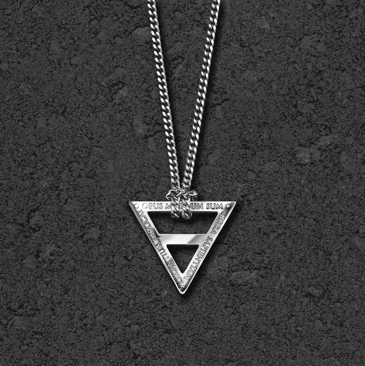 EARTH ALCHEMIST NECKLACE WITH CHAIN - SILVER