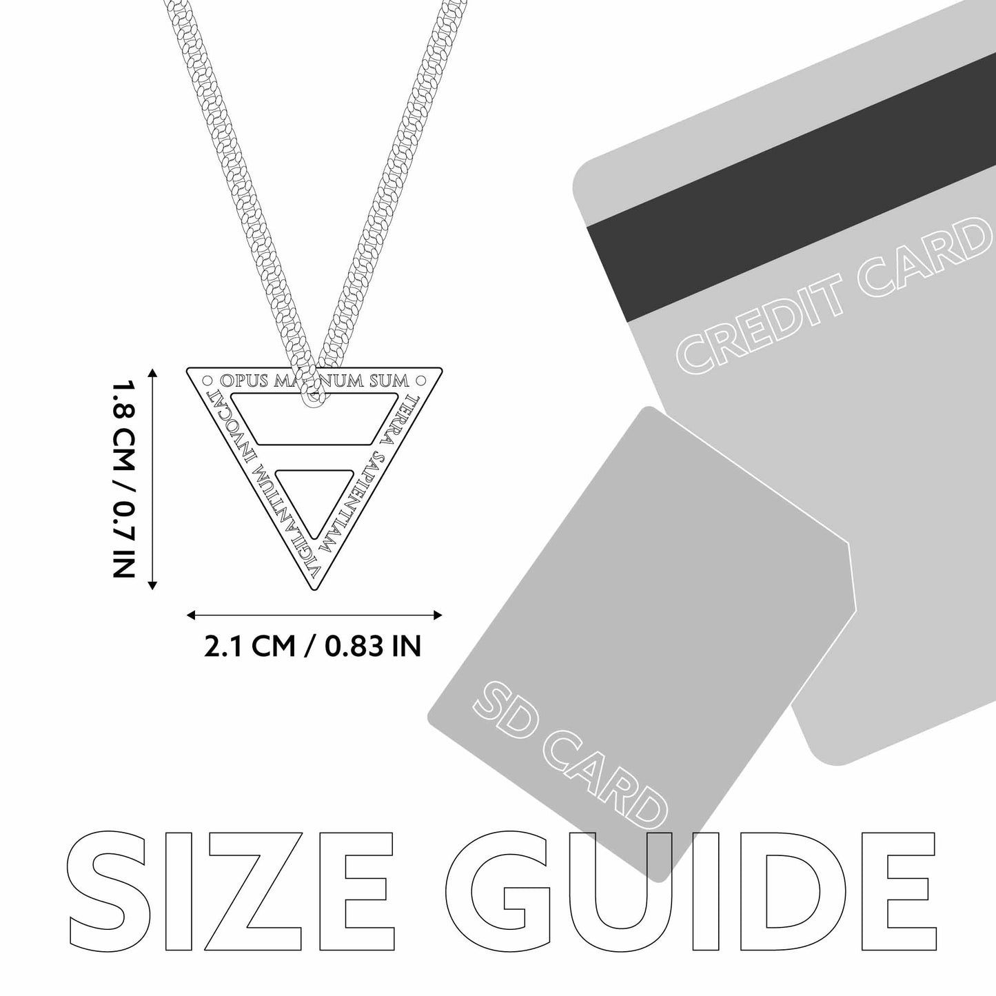 EARTH ALCHEMIST NECKLACE WITH CHAIN - SILVER