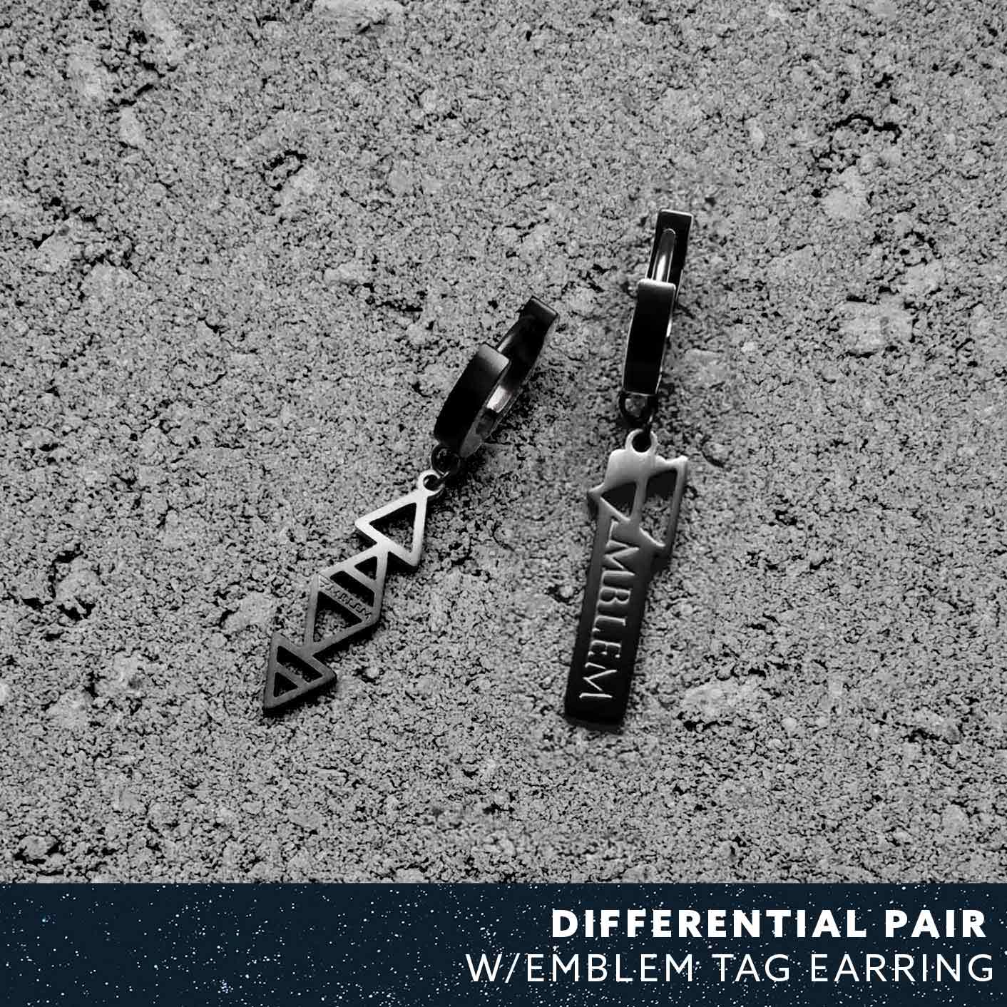 FOUR ELEMENTS EARRINGS - BLACK