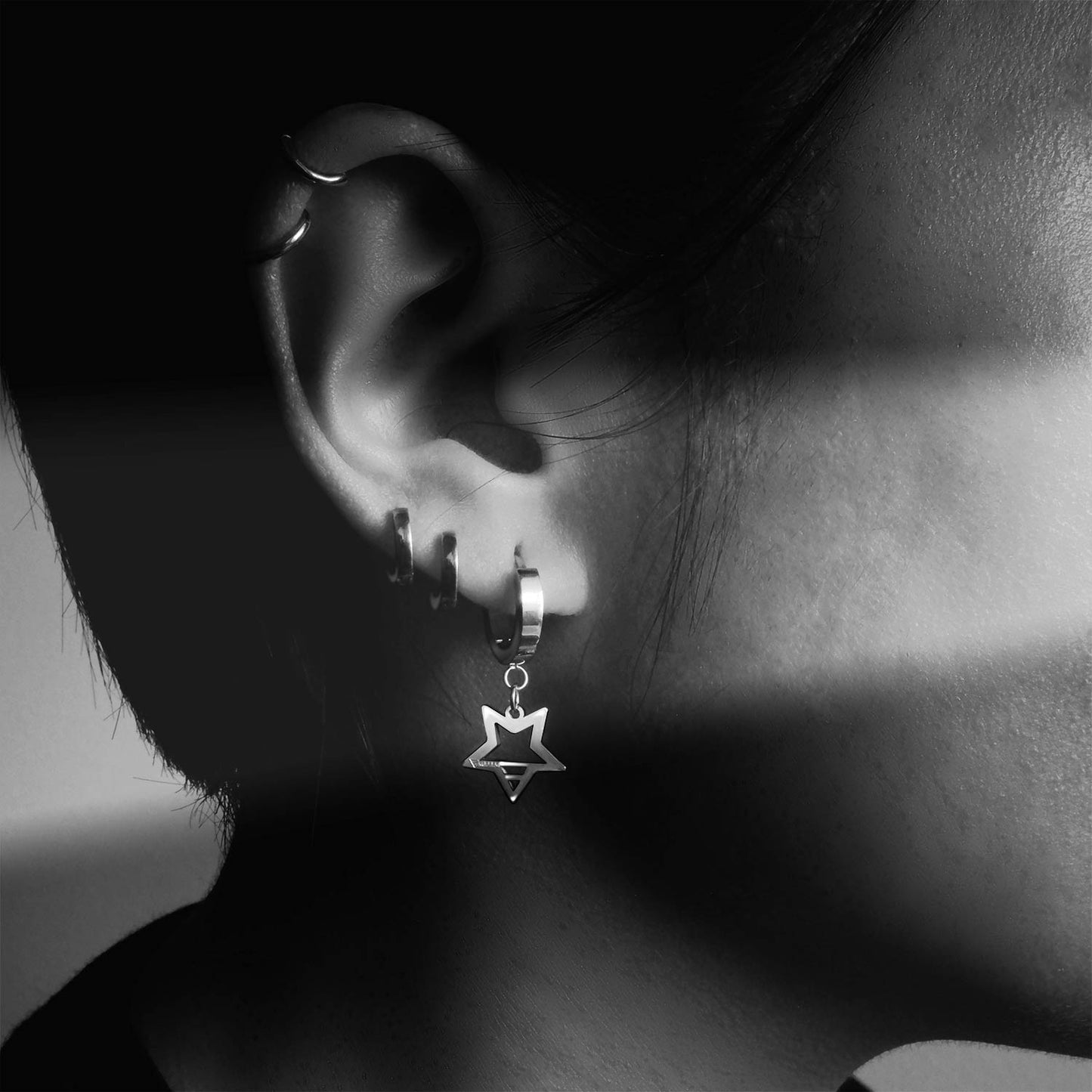STAR EARRINGS - SILVER