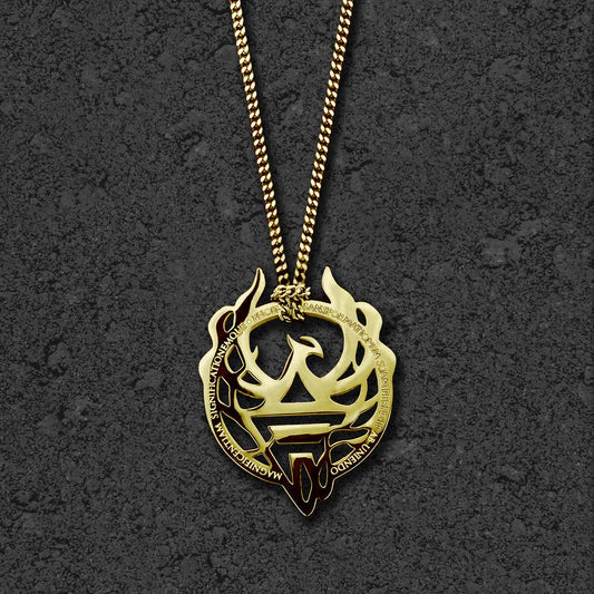 PHOENIX NECKLACE WITH CHAIN - GOLD